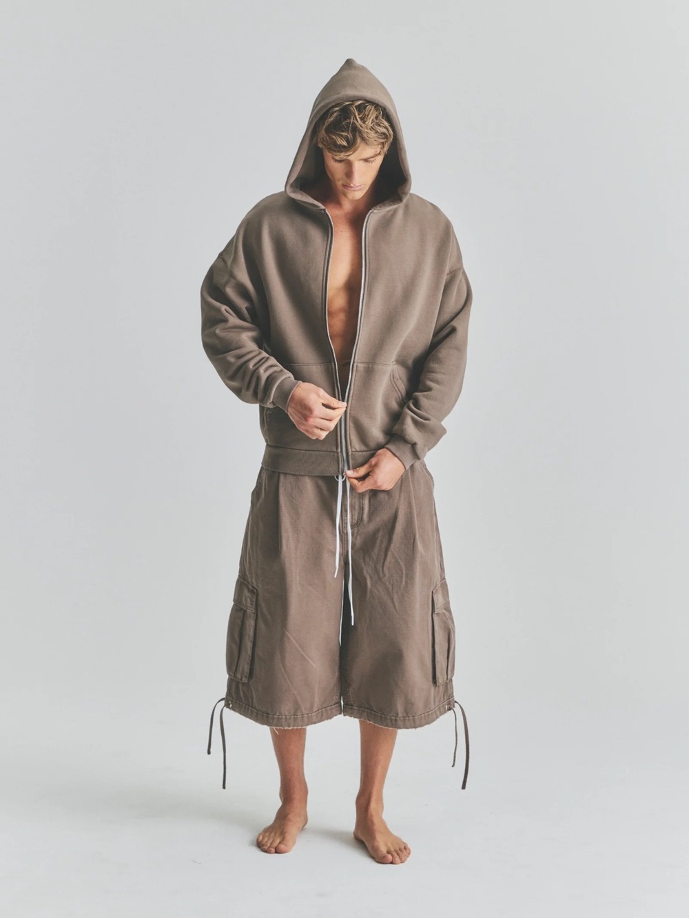 ELWOOD Core Zip Hoodie Vintage Brown XL